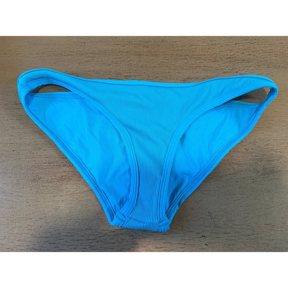 l*space Other - L Space Ribbed Bikini Bottom Turquoise Blue Low Rise Swim Small NWOT